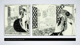 AVANÇARVOLTAR
Jessie Marion King,The defense of Guenevere, 1904
 