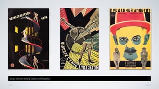 AVANÇARVOLTAR
Georgii & Vladimir Stenberg, cartazes cinematrográﬁcos
 