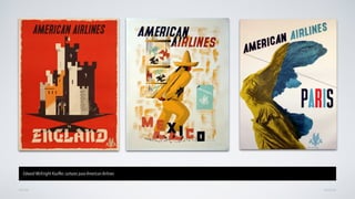AVANÇARVOLTAR
Edward McKnight Kauffer, cartazes para American Airlines
 