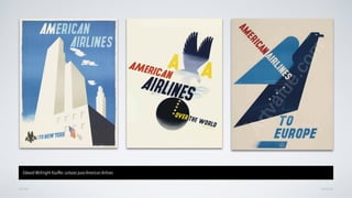 AVANÇARVOLTAR
Edward McKnight Kauffer, cartazes para American Airlines
 
