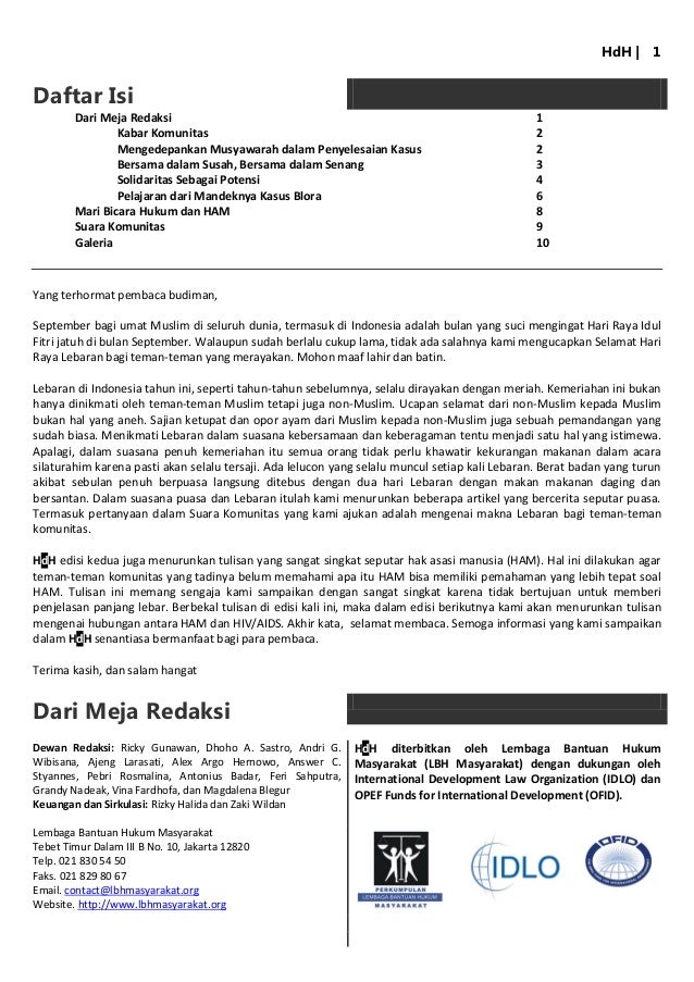 Hak Asasi Manusia dan HIV, No. 3, 2010 - LBH Masyarakat