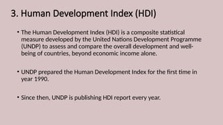 Human Development Index in india isc grade11 eco | PPTX