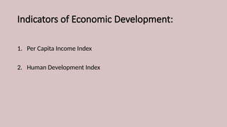 Human Development Index in india isc grade11 eco | PPTX