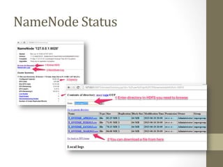NameNode	
  Status	
  
 