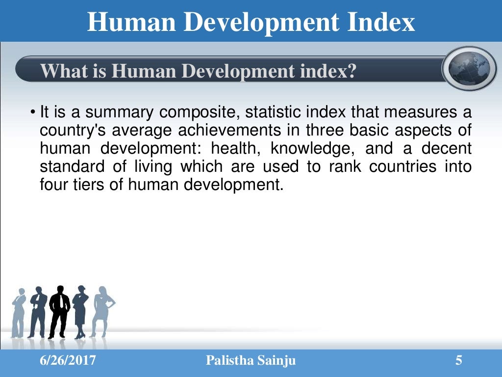 Human Development Index; Components of Human Development Index, Signi…