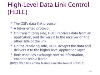 HDLC protocol under computer networks OSI mOdel | PPT
