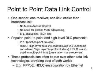 High level data link control and point to point protocol | PPT