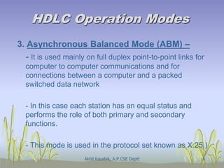HDLC & basic protocols | PPT