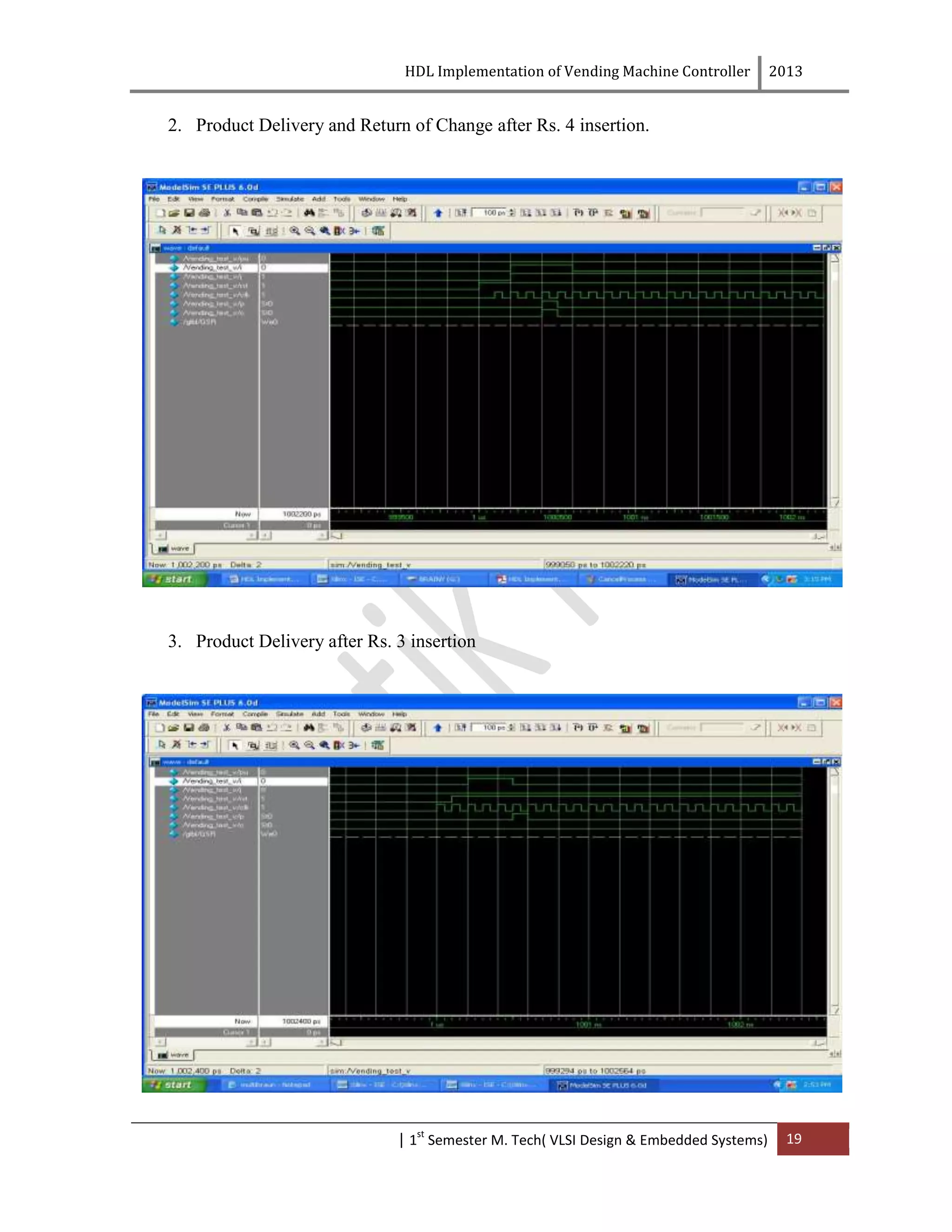 HDL Implementation of Vending Machine Report with Verilog Code | DOCX ...