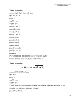 OVERVIEW OF HARDWARE DESCRIPTION LANGUAGES (HDLs) | DOCX