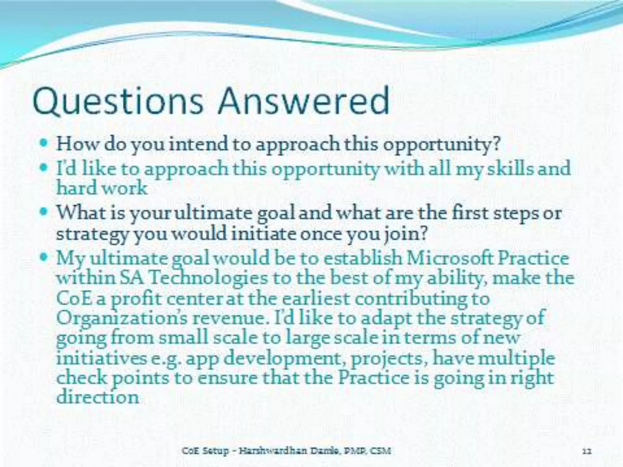 Harshwardhan Damle - Building Microsoft CoE