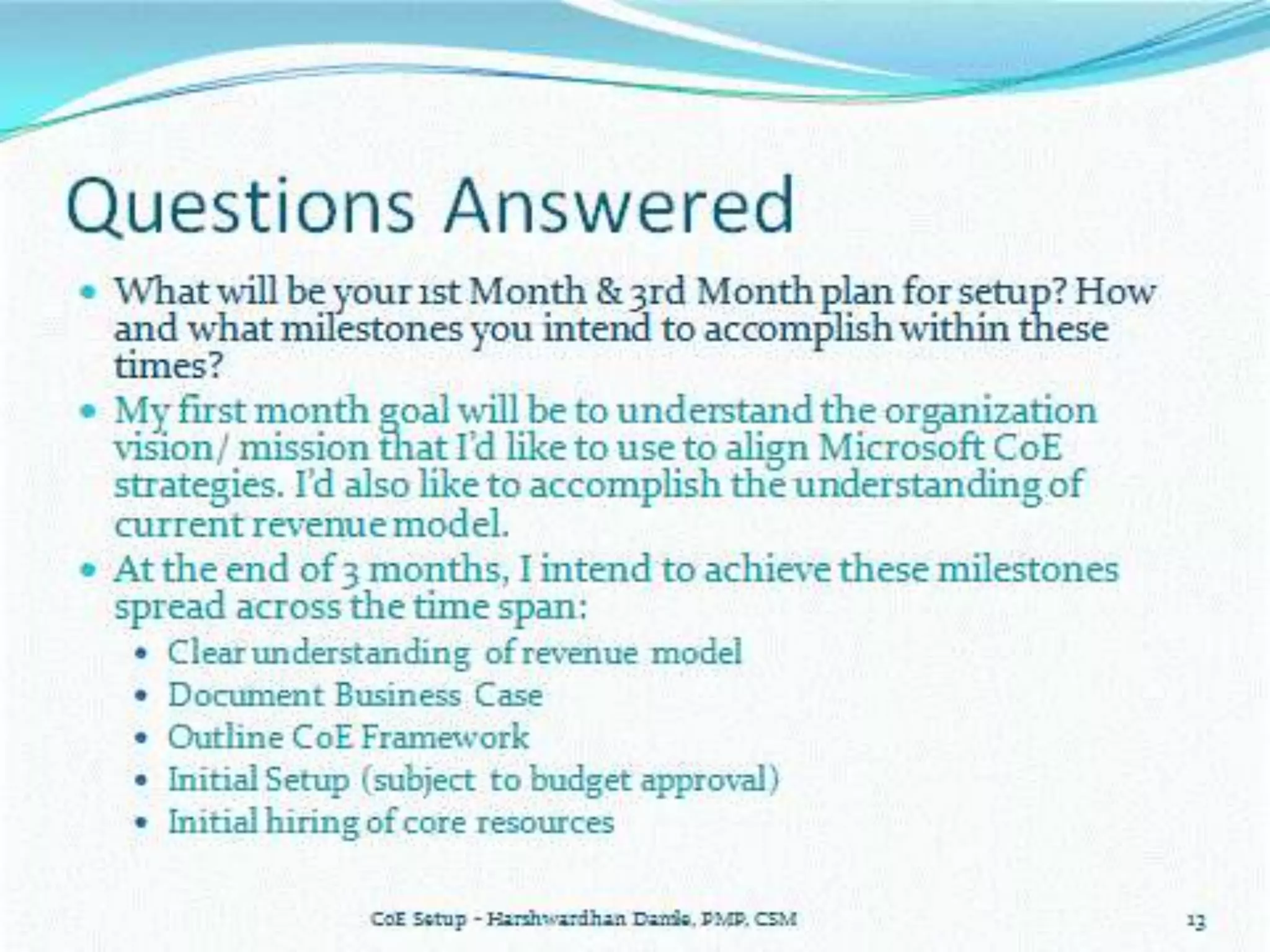 Harshwardhan Damle - Building Microsoft CoE