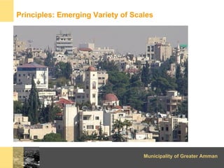 Principles: Emerging Variety of Scales




                                   Municipality of Greater Amman
 