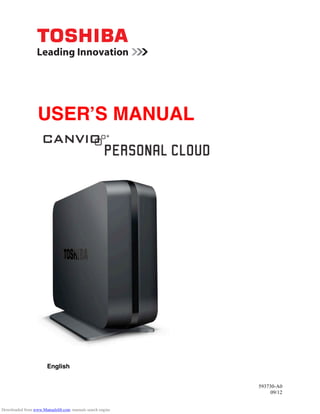 USERʼS MANUAL




                       English


                                                           593730-A0
                                                                09/12


Downloaded from www.Manualslib.com manuals search engine
 