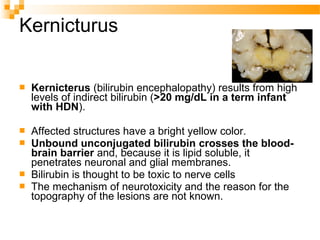 Kernicterus Features hemolytic disease of new born | PPT