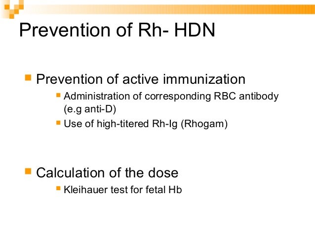 Hemolytic Disease Of New Born
