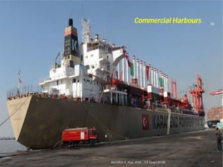 Asnidha.V ,Asst. Prof. , CE Dept,M
Commercial Harbours 36
Asnidha.V ,Asst. Prof. , CE Dept,M-Dit
 