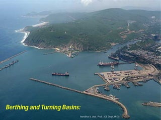 Berthing and Turning Basins:
Asnidha.V ,Asst. Prof. , CE Dept,M
60
Asnidha.V ,Asst. Prof. , CE Dept,M-Dit
 