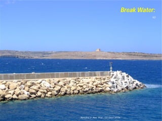 Asnidha.V ,Asst. Prof. , CE Dept,M
Break Water:
62
Asnidha.V ,Asst. Prof. , CE Dept,M-Dit
 