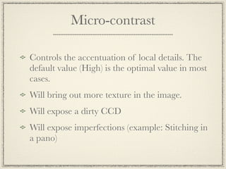 Luminosity




Adjusts the brightness of shadows
 