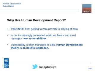 Human Development Report 2014 Ppt