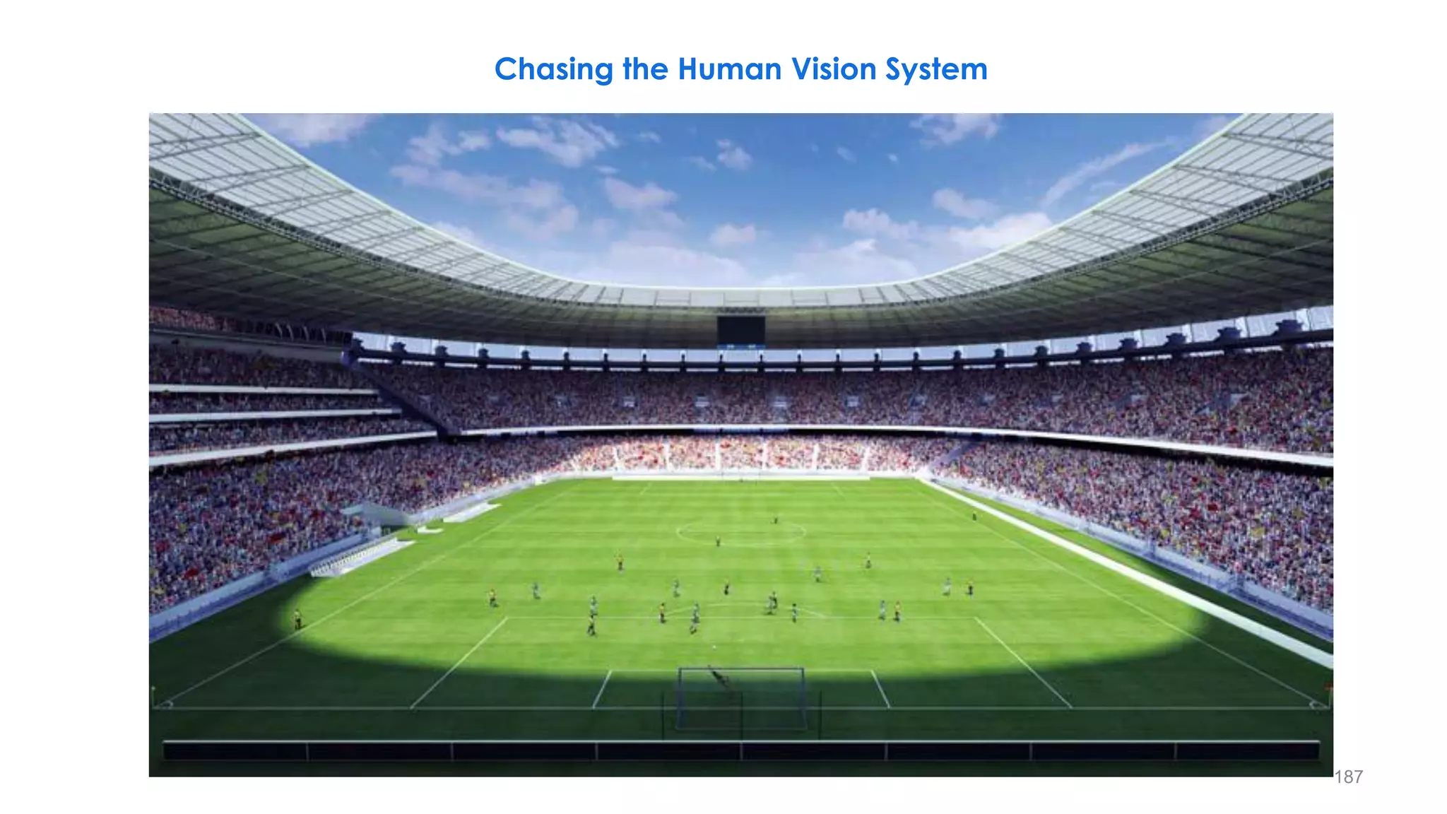 Chasing the Human Vision System
187
 