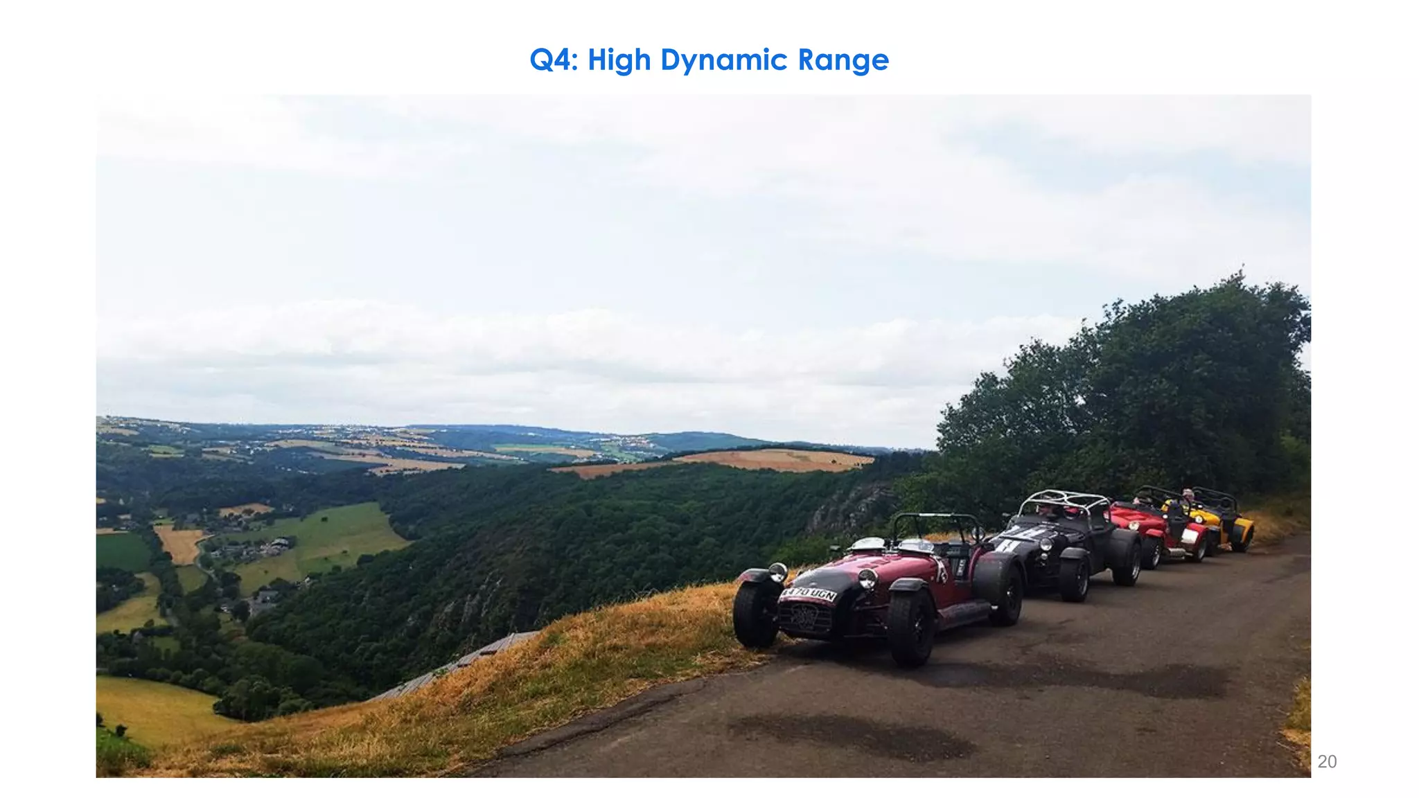 Q4: High Dynamic Range
20
 