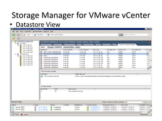 Storage Manager for VMware vCenter
• Datastore View
 
