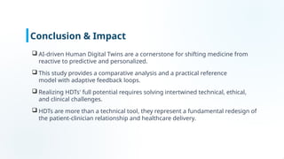 Human digital Twin for Personalize and predictive medicine | PPTX