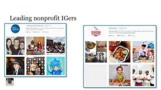 Leading nonprofit IGers
 