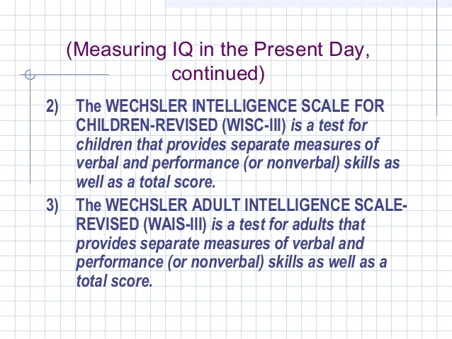 wechsler adult intellegence scale third wechsler adult intellegence scale third