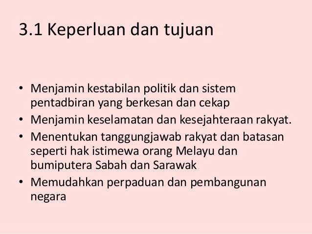 Hubungan Etnik-Perlembagaan Malaysia