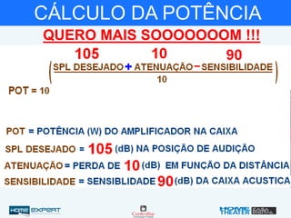 CÁLCULO DA POTÊNCIA
QUERO MAIS SOOOOOOOM !!!
 