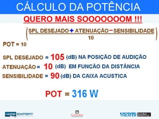 CÁLCULO DA POTÊNCIA
QUERO MAIS SOOOOOOOM !!!
 