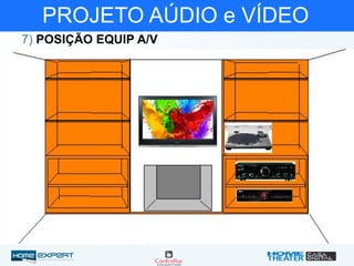 PROJETO AÚDIO e VÍDEO
7) POSIÇÃO EQUIP A/V
 