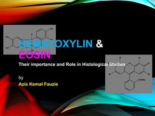 HEMATOXYLIN &
EOSIN
Their importance and Role in Histological Studies
by
Azis Kemal Fauzie
 