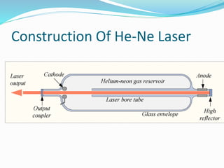 He ne lasers 1 | PPTX | Chemistry | Science