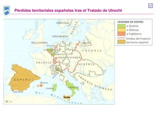 Pérdidas territoriales españolas tras el Tratado de Utrecht 