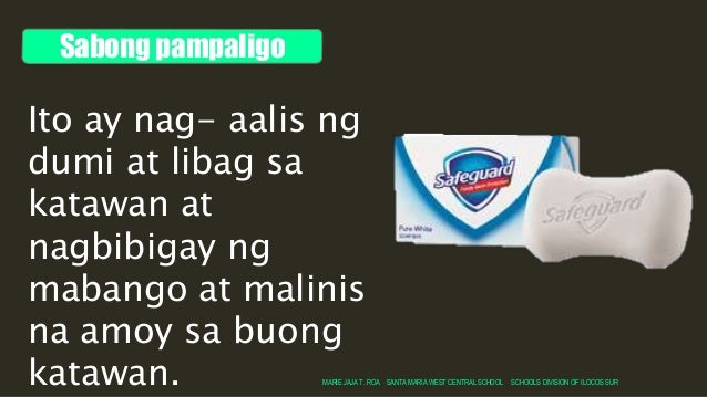 He 2 kagamitan sa paglilinis at pag aayos ng sarili