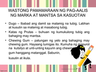 Paglilinis at Pag-aayos ng Kagamitan - EPP 6 | PPT