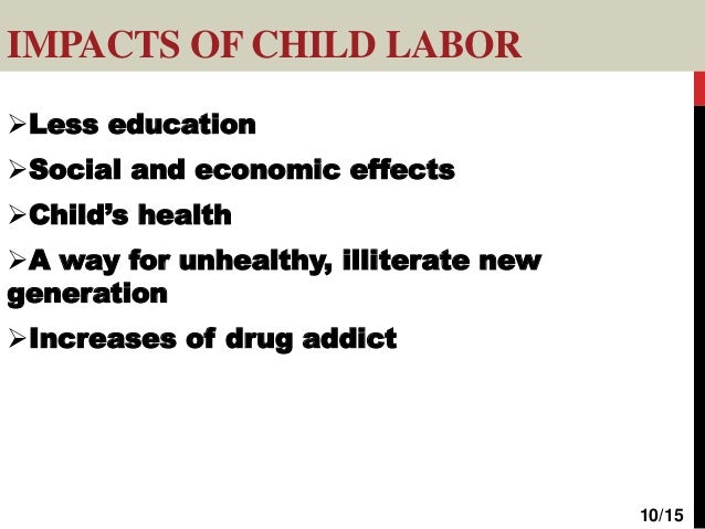 what are the effects of child labor