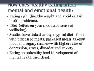 Healthy Eating Problems Heaalty life healthy food | PPTX