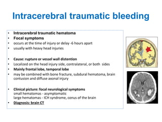 Head-and-spinal-cord-injury open and closed focal and diffuse primary ...