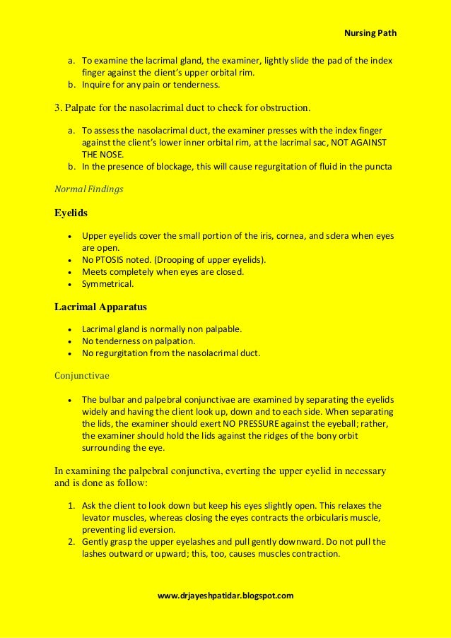 Head To Toe Assessment
