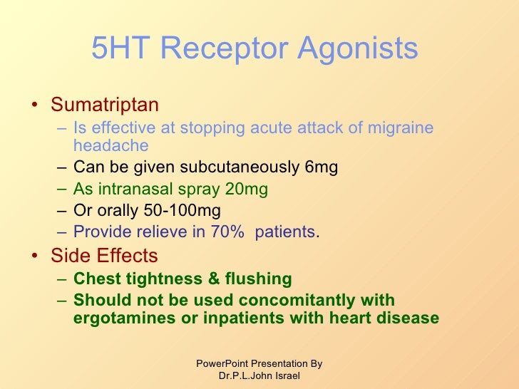 Sumatriptan Migraine Headaches
