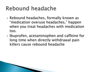 gabapentin rebound headache