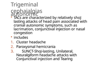 Comprehensive Overview of Headache Disorders: Migraine and Tension ...