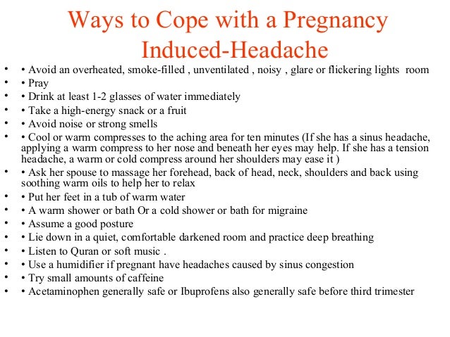 Avoid Headaches Dieting During Pregnancy