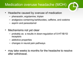 Pathway Overuse Headache hkl | PPT