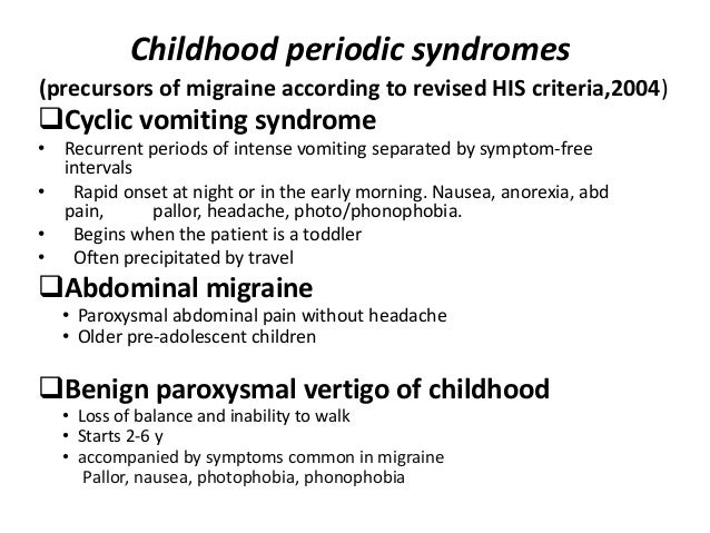 Headache In Childre And Adolescents